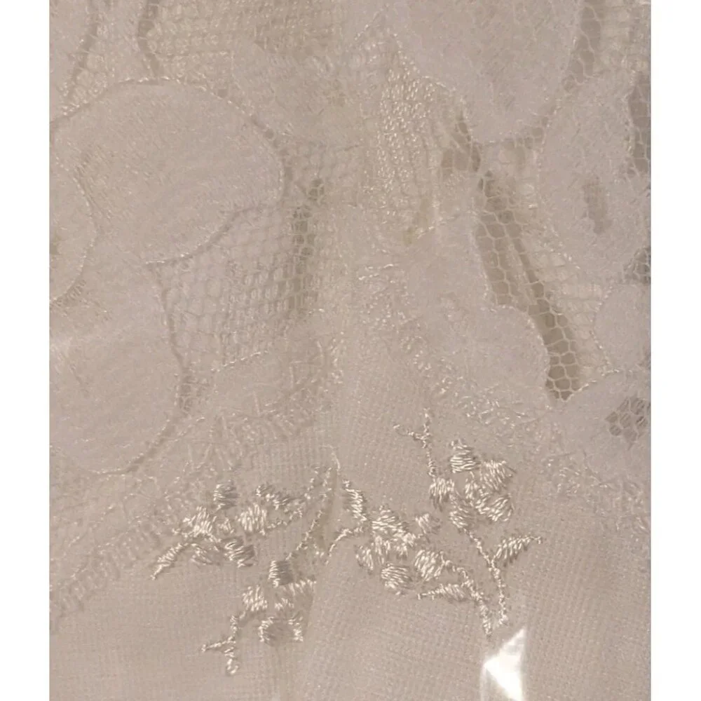 NOS Lingerie Slip 1960s Colette Tricot Lace Size 36 Mod Shadow Panel Nylon Vtg